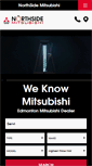 Mobile Screenshot of northsidemitsubishi.ca